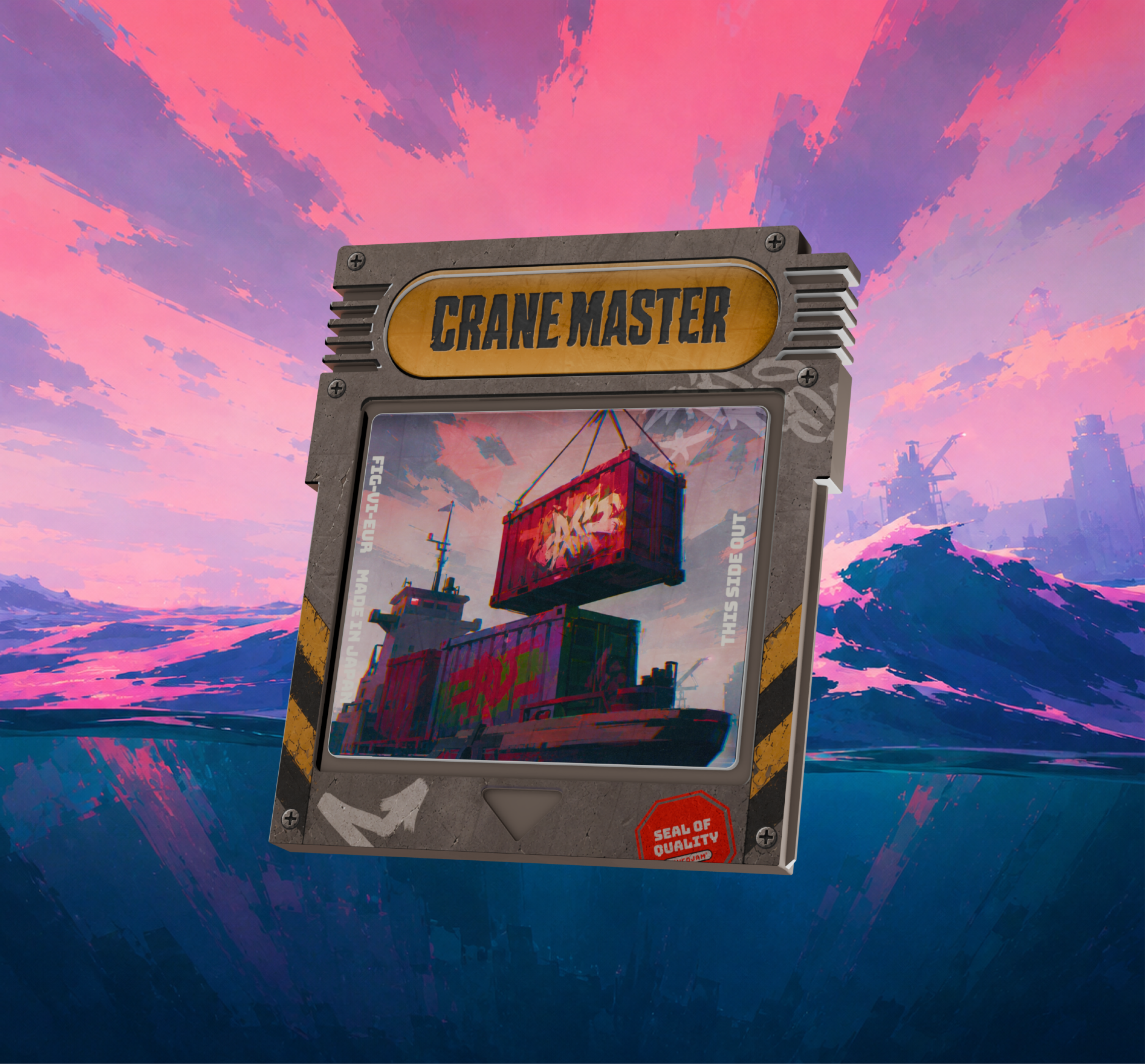 Crane Master illustrated game cartridge