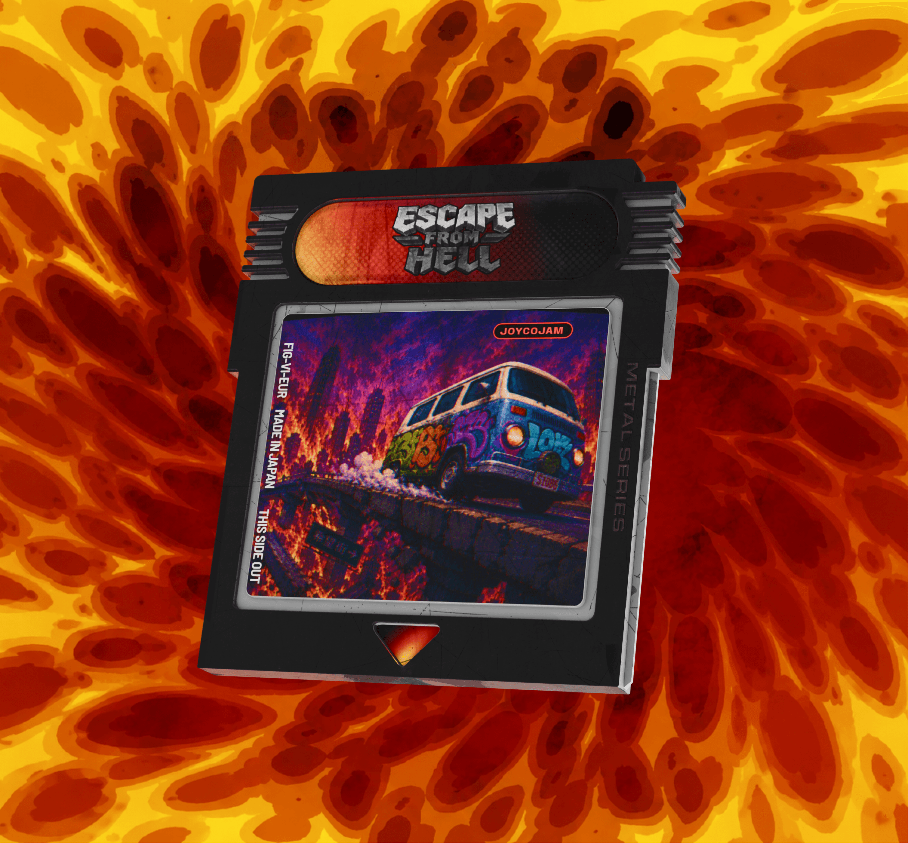 Escape from Hell illustrated game cartridge