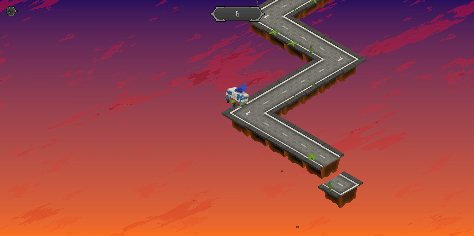 Escape from Hell van gameplay in a collapsing city