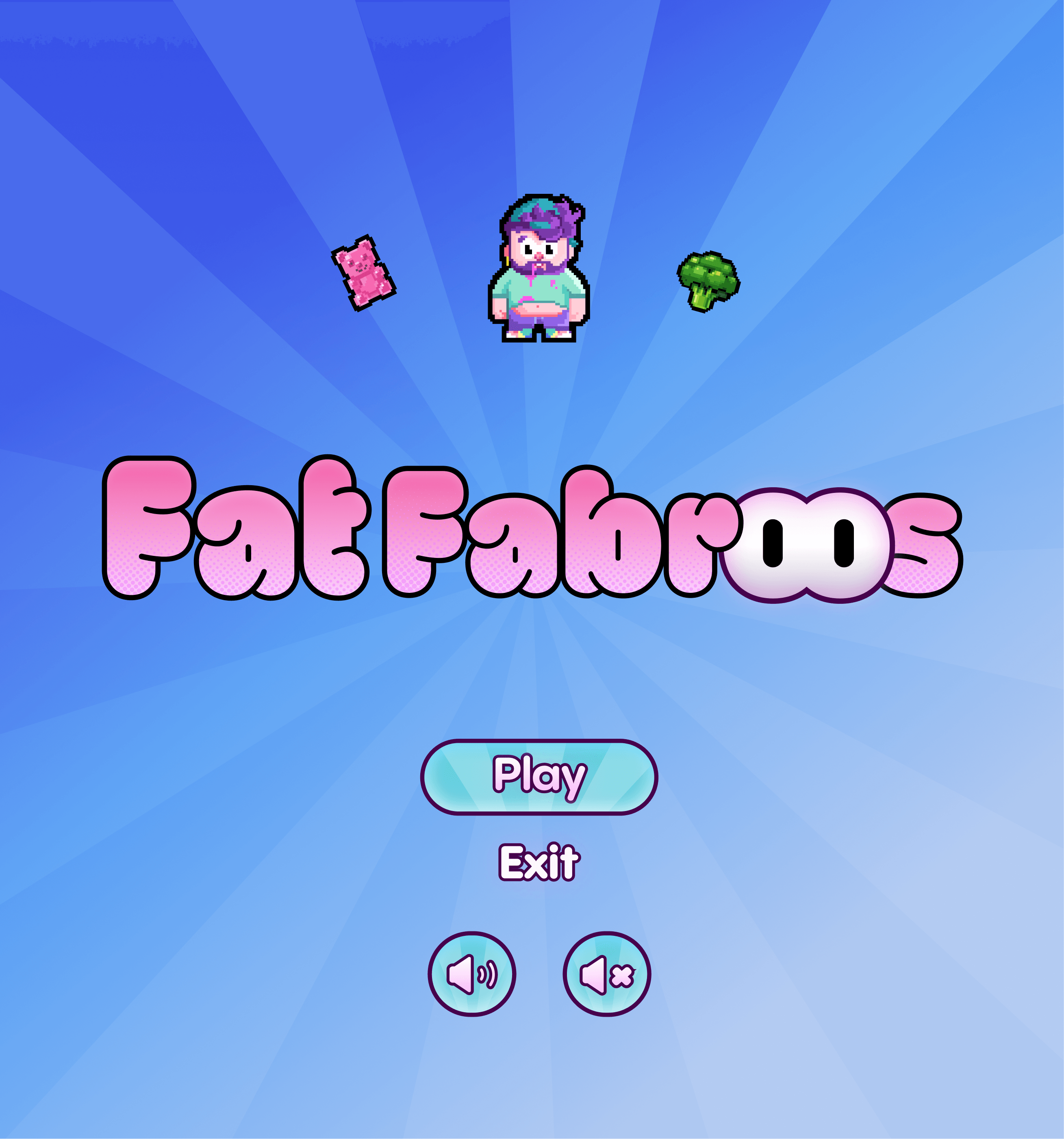 Fat Fabroos title and interface study