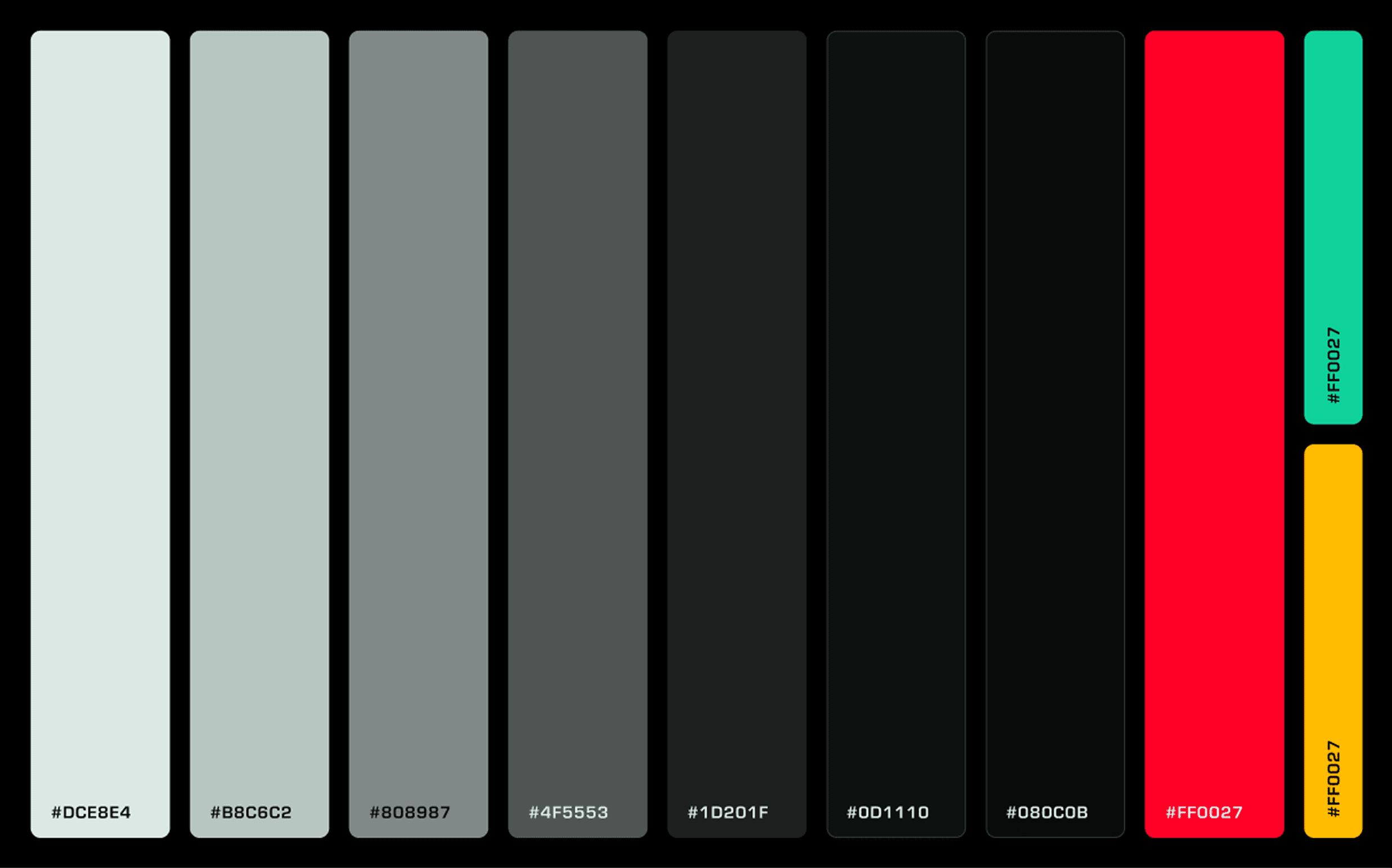 Sazabi design system color palette