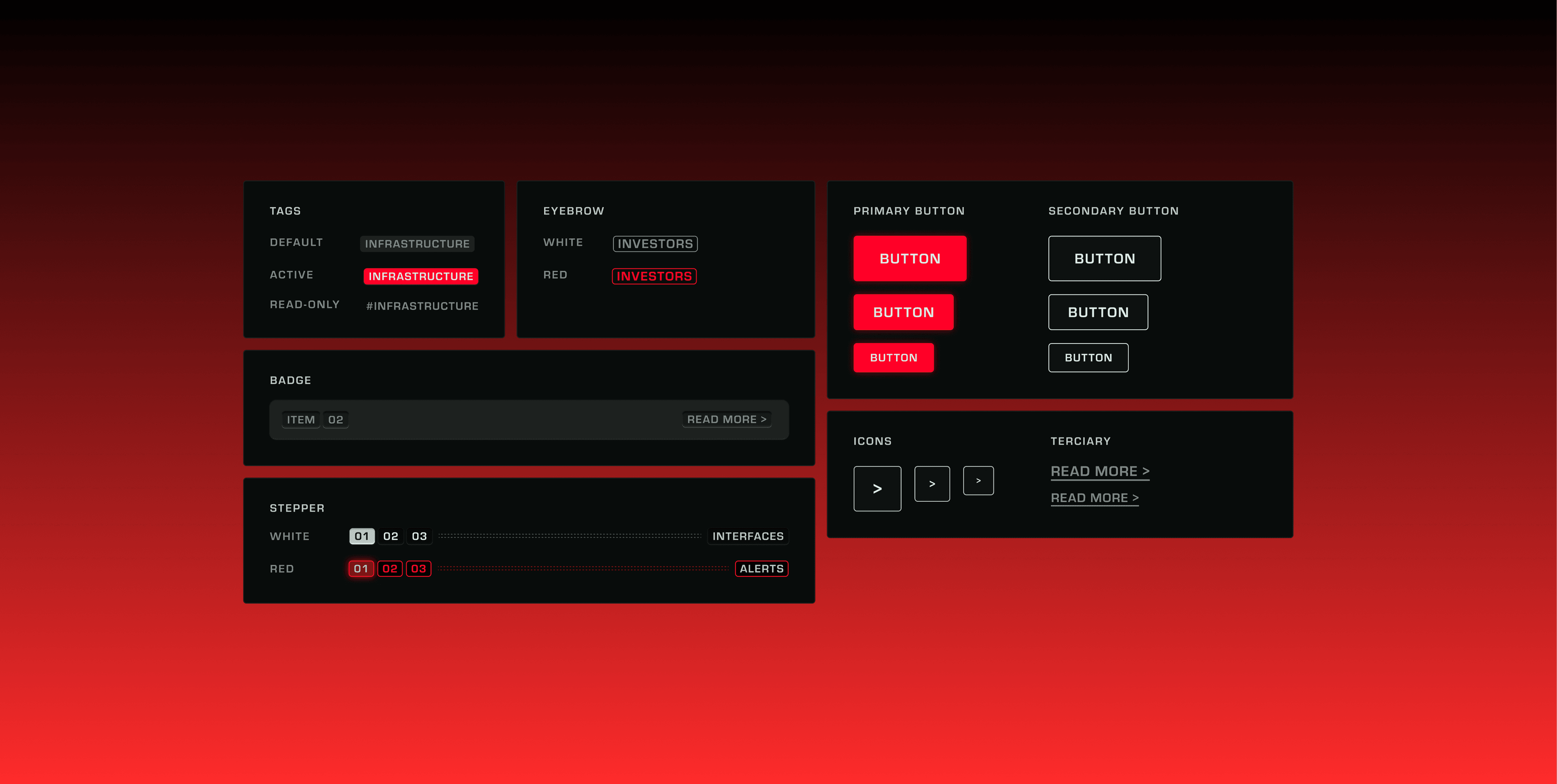 Sazabi design system with typography, color and interface components